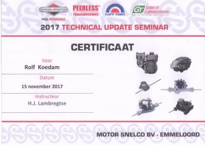 Certificaat B&S Update Seminar Rolf