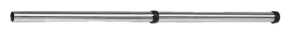 Verlengbuis, 2-delig, aluminium, Ø 36 mm, 1000 mm